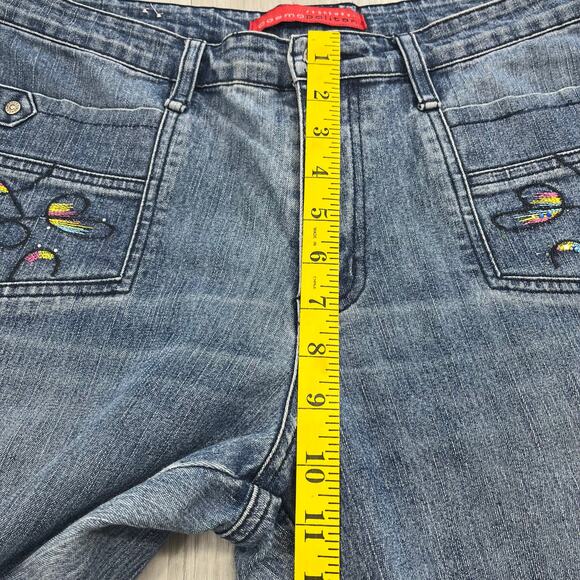 Vintage Cosmopolitan Jeanswear Embroidered Sequin Y2K Denim Bootcut Flare Jeans - Picture 9 of 11